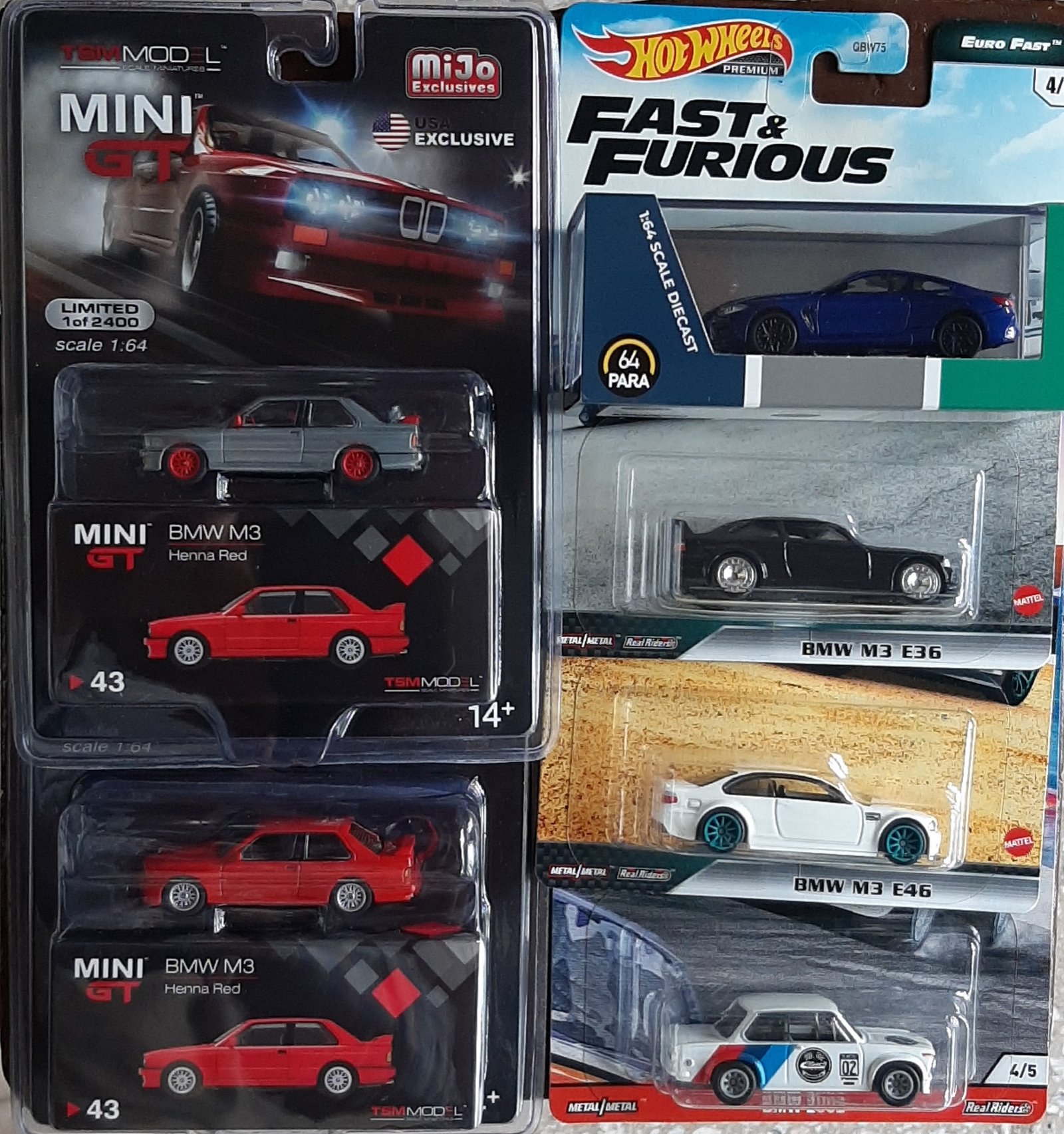 MODELOS ESCALA 1/64 BMW COLECCION PREMIUM DESDE $15 EN ADELANTE