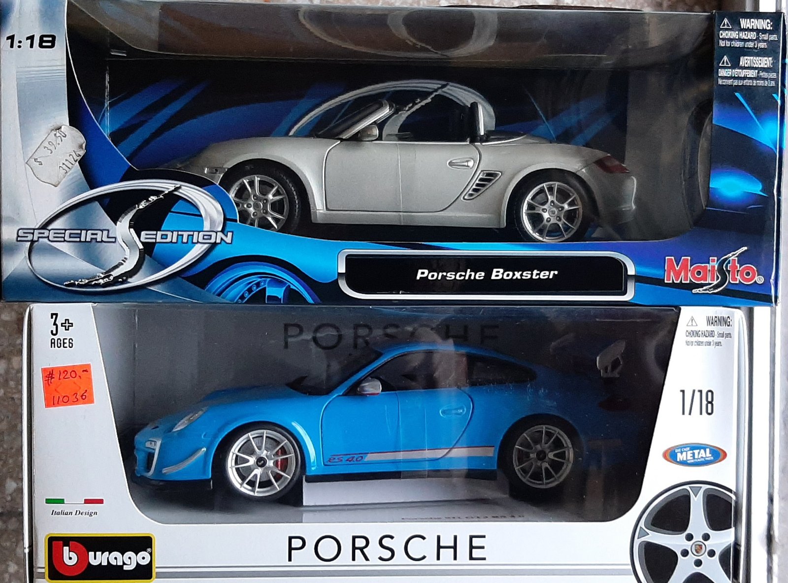 MODELO ESCALA 1/18 PORSCHE GERMANY ORIGINALES CON LICENCIA DE FABRICA