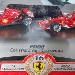 MODELO ESCALA 1/43 SET FERRARI FORMULA 1  HOT WHEELS ELITE CON LICENCIA DE FABRICA