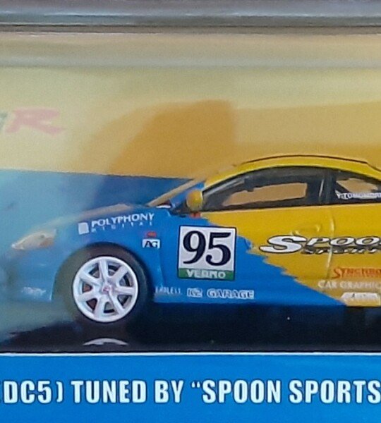 MODELO ESCALA 1/64 Honda Integra Type-R DC5 #95 Tuned by Spoon Sports