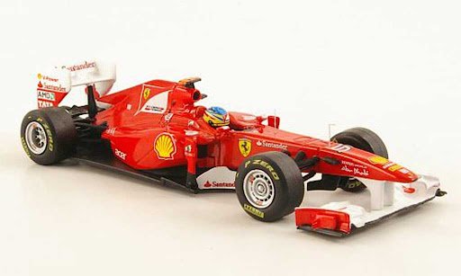 MODELO ESCALA  1:43 Elite Formula 1 Ferrari F2011 Fernando Alonso (red)