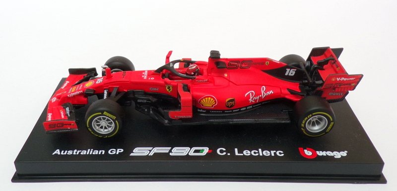 MODELO ESCALA 1:43 Ferrari Racing - Formula 1 2019 Australian #16 Charles Leclerc Red