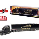 MODELO ESCALA 1:64 Design Custom Haulers Mack Anthem Enclosed Transporter Rauh-Welt Begriff (Black) trailer