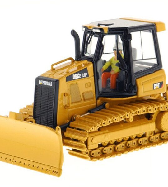 Tractor ESCALA 1/50 Bulldozer de Orugas Caterpillar D5K2 LGP con Destrozador con licencia de fabrica