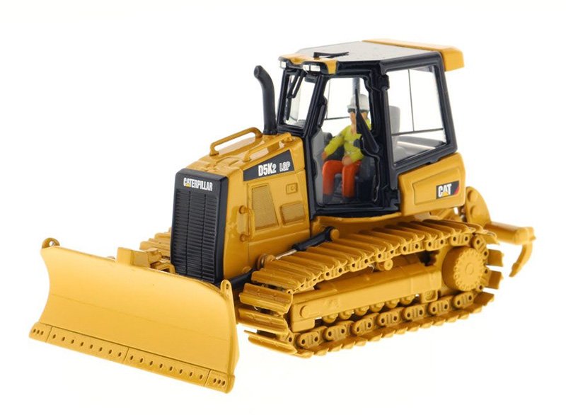 Tractor ESCALA 1/50 Bulldozer de Orugas Caterpillar D5K2 LGP con Destrozador con licencia de fabrica