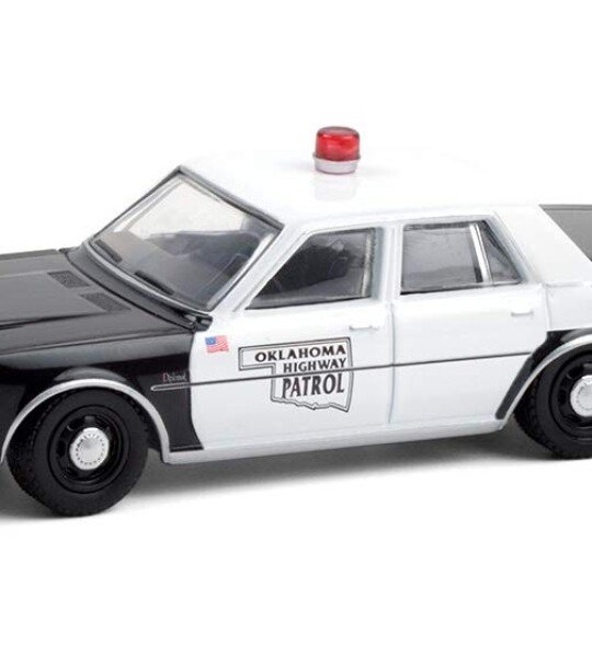 MODELO Greenlight 1/64 Scale  Oklahoma Highway Patrol - 1985 Dodge Diplomat - POLICIA (POLICE)