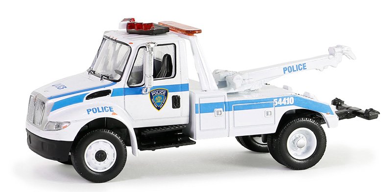 MODELO 1/64 Port Authority of New York & New Jersey Police - 2019 International Durastar 4400 Tow Truck - GRUA POLICIA