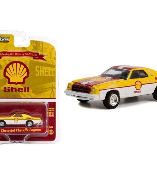 Greenlight 1:64 Anniversary Collection Series 14 – 1975 Chevrolet Chevelle Laguna – Shell Oil 100th Anniversary