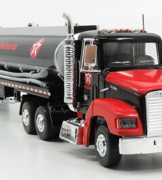 MODELO ESCALA 1/43 Texaco - Gasoline Tanker Truck in Black with Silver and Red Texaco Graphics