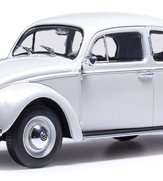MODELO ESCALA 1/24 1960 Volkswagen Beetle in Pearl White - IXO AMERICA