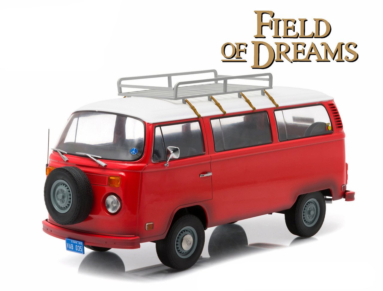 MODELO ESCALA 1:24 Hollywood - Field of Dreams (1989) - 1973 Volkswagen Type 2 (Red)