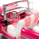 MODELO ESCALA 1:18 Barbie 1957 Chevrolet Bel Air Convertible – Pink – Silver Screen Machines