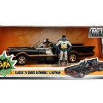 MODELO ESCALA 1:24 W/B Metals - 1966 Classic TV Series Batmobile W/ Batman & Robin Figures