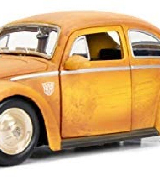 MODELO ESCALA 1:24  - Transformers Bumblebee - 1971 Volkswagen Beetle Bumblebee & Charlie