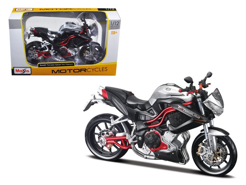 MOTO ESCALA 1/12 Benelli Tornado Naked Tre Titanium Motorcycle