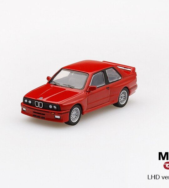 MODELO ESCALA 1:64 MiJo Exclusives - BMW M3 E30 (Henna Red)(LHD) - USA Exclusive - Limited to 2400 pieces