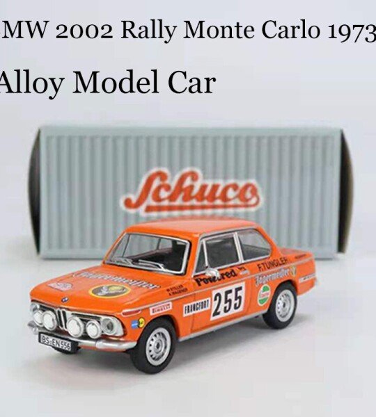 MODELO ESCALA 1/64 Tarmac Works x Schuco BMW 2002 Rally Monte Carlo 1973