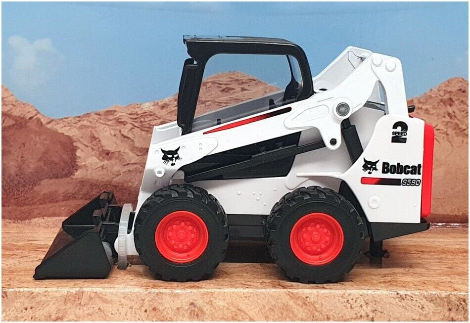 Bburago TOOLCAT - Giocattolo modellino da Collezione in Metallo pressofuso con forchetta per Pallet funzionante, Scala 1:50, Colore: Bianco