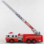 MODELO A ESCALA DE BOMBEROS FDNY LADDER TRUCK W/LIGHTS & SOUND