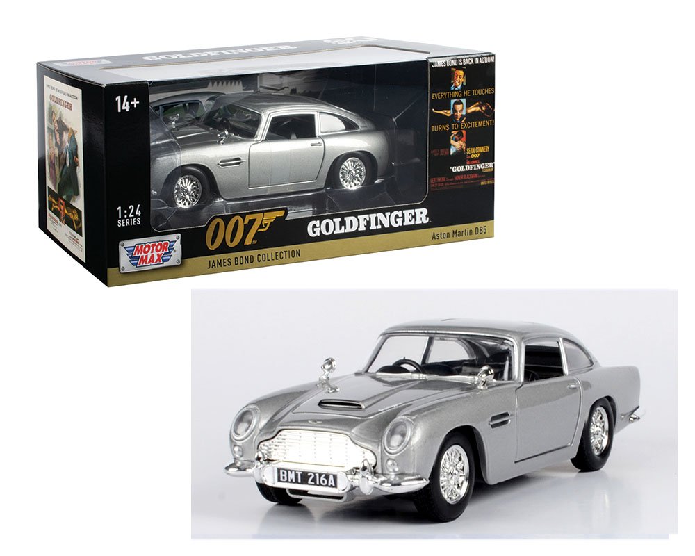 MODELO ESCALA 1:24 Aston Martin DB5 (Silver) – James Bond Collection – Goldfinger 007