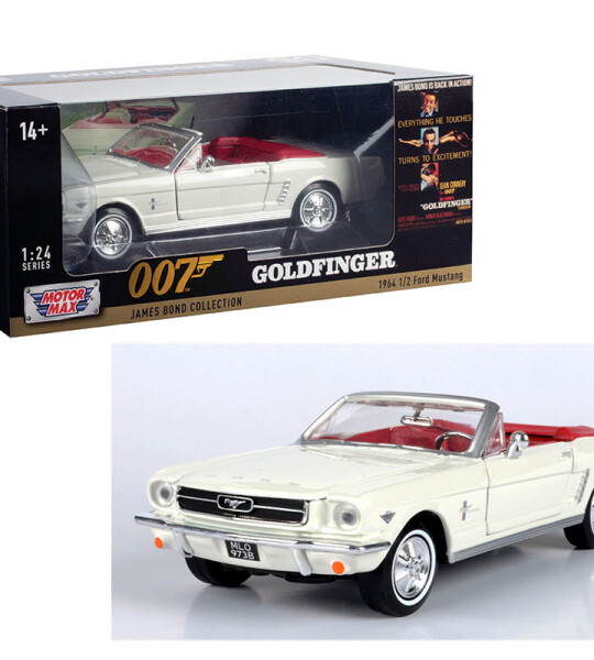 MODELO ESCALA 1:24 James Bond – 1964 1/2 Ford Mustang Convertible – CREAM 007
