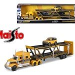 Maisto 1:64 International LoneStar and 2021 Ford Bronco Badlands – Yellow – Design Transporters - PRECIOS ESPECIALES TRAILER