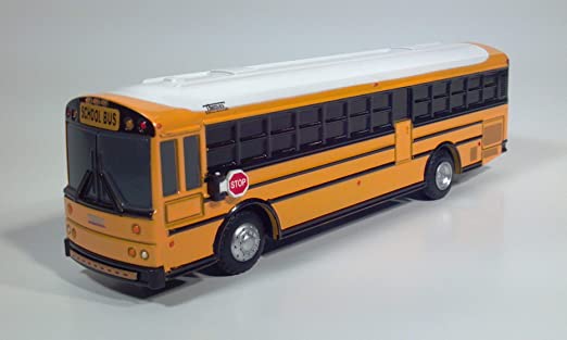 MODELO A ESCALA 1:54 Thomas Saf-T-Liner® HDX School Bus (Yellow/White)