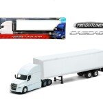 Welly 1:64 Freightliner Cascadia Tractor Trailer – Plain White – Transporter - PRECIOS ESPECIALES