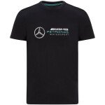 CAMISETA OFICIAL Mercedes Benz AMG Petronas F1 Men's Large Logo T-Shirt Black LARGE