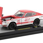 MODELO ESCALA 1/24 Coca-Cola - 1970 Nissan Fairlady Z432 in Bright White and Coke Red