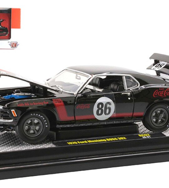 MODELO ESCALA 1/24 Coca-Cola - 1970 Ford Mustang BOSS 302