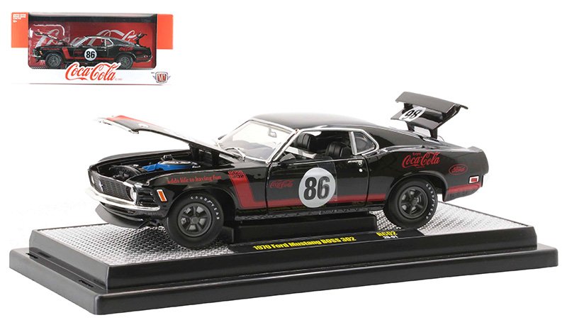 MODELO ESCALA 1/24 Coca-Cola - 1970 Ford Mustang BOSS 302