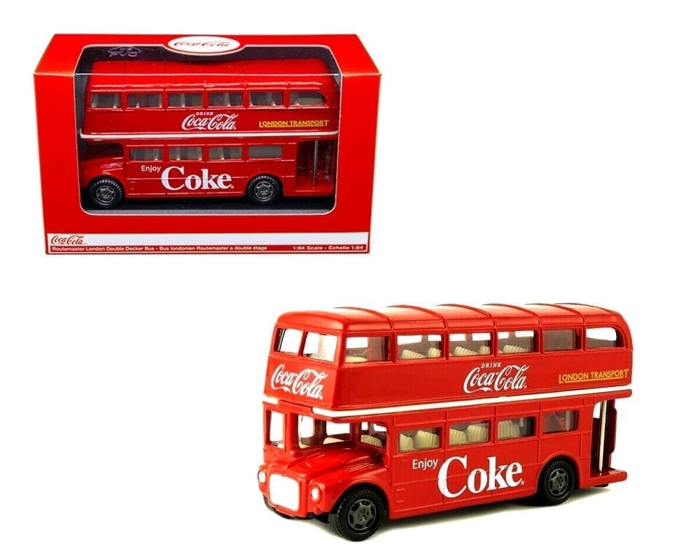 Motor City Classics 1:64 Coca-Cola Routemaster London Double Decker Bus – Red
