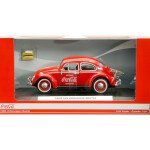 Motor City Classics 1:24 Coca-Cola 1966 Volkswagen Beetle with Rear Luggage Rack and 2 Bottle Cases