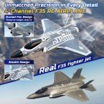 DEERC F35 4CH brushless motor, remote control aircraft - AVION JET F35 RADIO CONTROL
