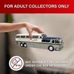 GM Scenicruiser Coach: Greyhound Bus Lines - 50th Anniversary Gold Stripe Livery 1:43 ABS Plastic Bus Model by Iconic Replicas