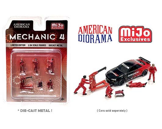 MODELO ESCALA 1/64 American Diorama MiJo Exclusives Figures Mechanic 4