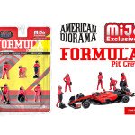 American Diorama 1:64 Figures Formula Pit Crew – Team Red – MiJo Exclusives - figuras metalicas formula 1