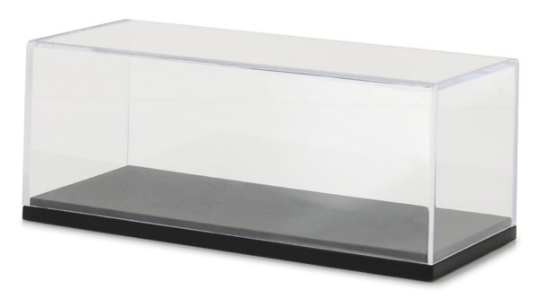 EXHIBIDOR ACRILICO  Acrylic Display Case with Plastic Base for 1:43 Scale Cars - VITRINA INDIVIDUAL