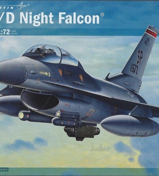 MODELO ESCALA 1:72 Italeri F-16C F-16D Night Falcon