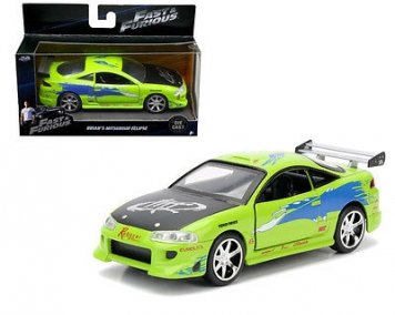 MODELO ESCALA 1/32 MITSUBISHI  ECLIPSE 1995  PAUL WALKER  BRIAN O'CONNER  FAST & FURIOUS I (2001)