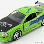 MODELO ESCALA 1/32 MITSUBISHI  ECLIPSE 1995  PAUL WALKER  BRIAN O'CONNER  FAST & FURIOUS I (2001)