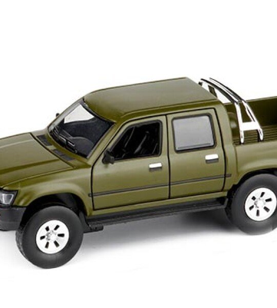 MODELO ESCALA 1/32 Army Green Diecast Toyota Hilux Pickup Truck