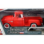 MODELO ESCALA 1:24 W/B - MiJo Exclusives - American Classics - 1956 Ford F-100 Pickup (Red with whitewall tires)