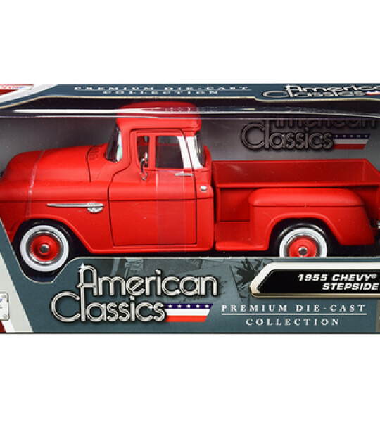 MODELO ESCALA 1:24 W/B - MiJo Exclusives - American Classics - 1956 Ford F-100 Pickup (Red with whitewall tires)