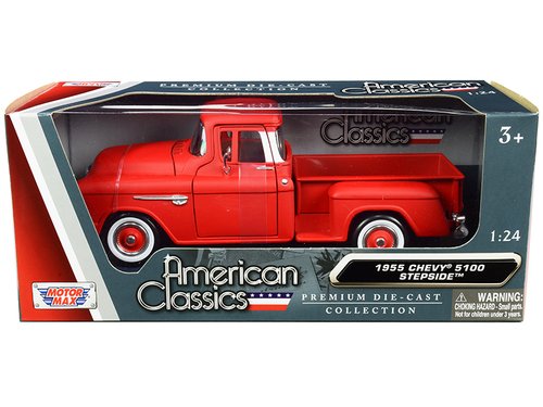 MODELO ESCALA 1:24 W/B - MiJo Exclusives - American Classics - 1956 Ford F-100 Pickup (Red with whitewall tires)