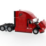 MODELO ESCALA 1/50 CABEZAL Freightliner New Cascadia SBFA Sleeper Cab Truck Tractor, Red - Diecast Masters