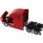 MODELO ESCALA 1/50 CABEZAL Freightliner New Cascadia SBFA Sleeper Cab Truck Tractor, Red - Diecast Masters
