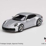 MODELO ESCALA 1/64 PORSCHE 911 (992) CARRERA S GT SILVER METALLIC MINIGT