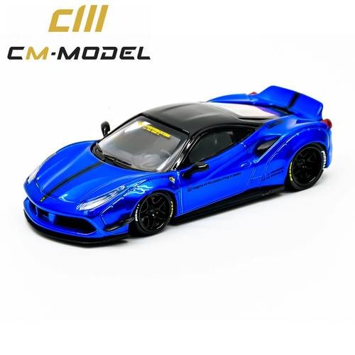 MODELO ESCALA 1/64 Ferrari 488 GTR Liberty Walk in Blue